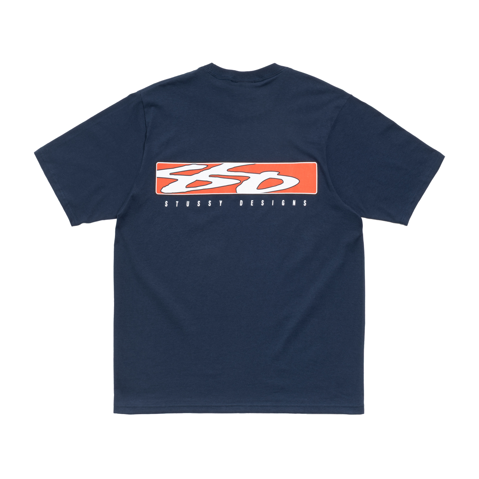 Stussy Style Box Logo Tee 169 Navy detail 3