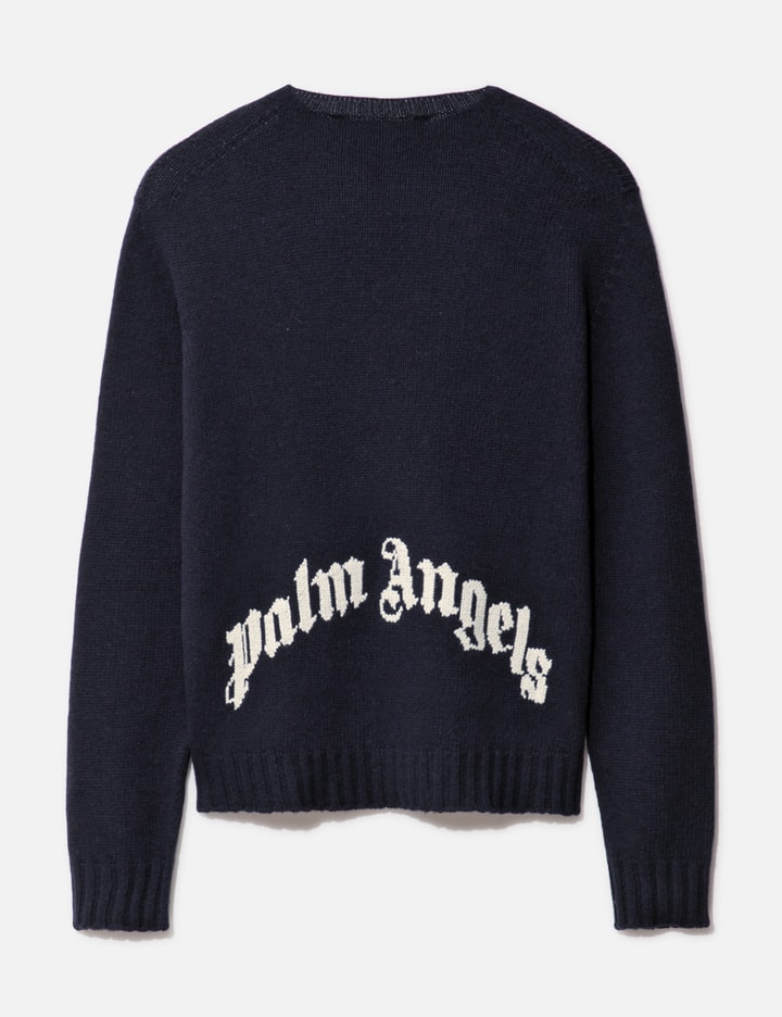 Palm Angels Style Knit Sweater 172 Navy detail 3
