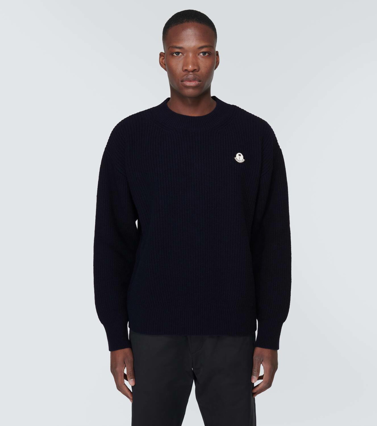 Palm Angels Style Knit Sweater 172 Navy detail 4