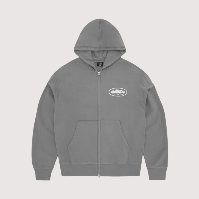 Corteiz Style Fleece 1/4 Zip 173 Bone detail 3