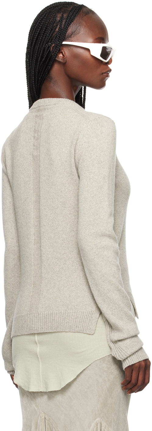 Off-White Style Cashmere Crewneck 174 Chocolate detail 2