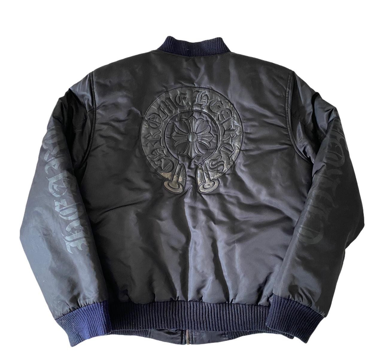 Chrome Hearts Style Bomber Jacket 176 Dusty Rose detail 2