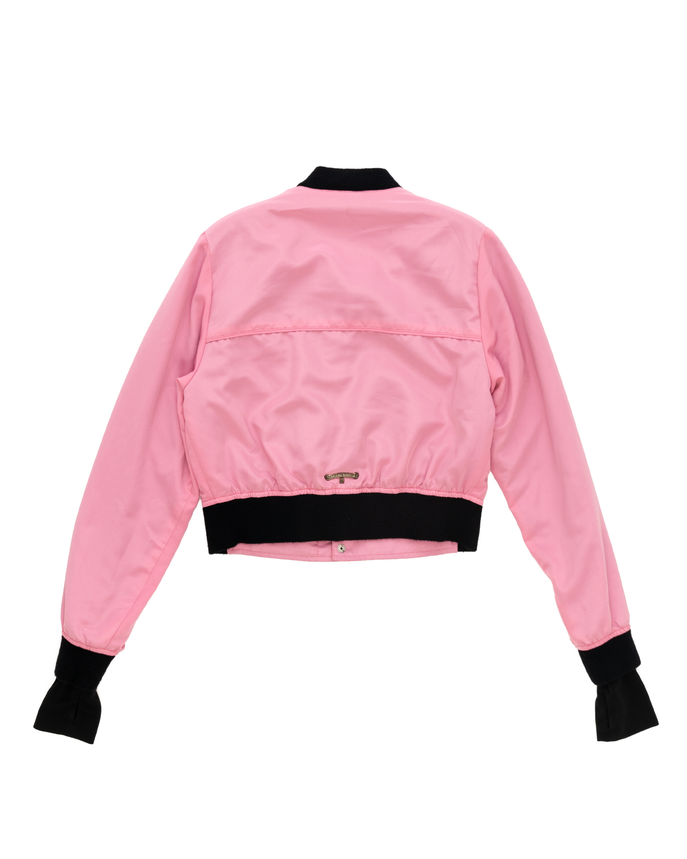 Chrome Hearts Style Bomber Jacket 176 Dusty Rose detail 3