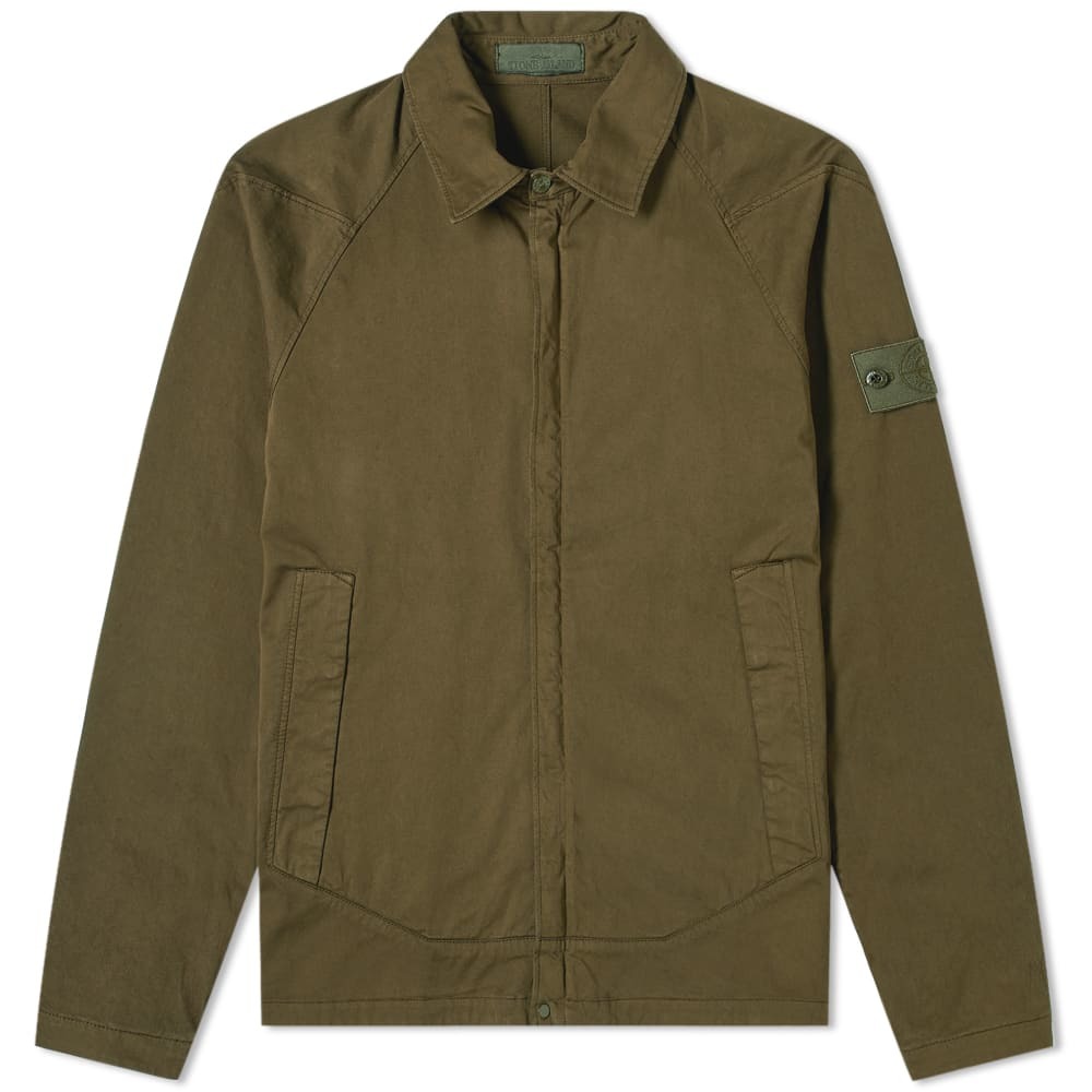 Stone Island Style Ghost Overshirt Olive detail 2