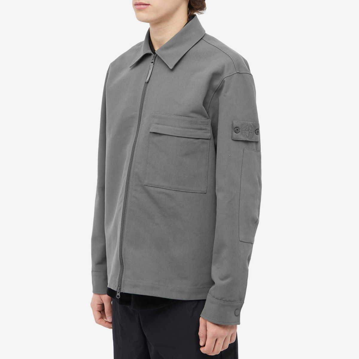 Stone Island Style Ghost Overshirt Olive detail 4