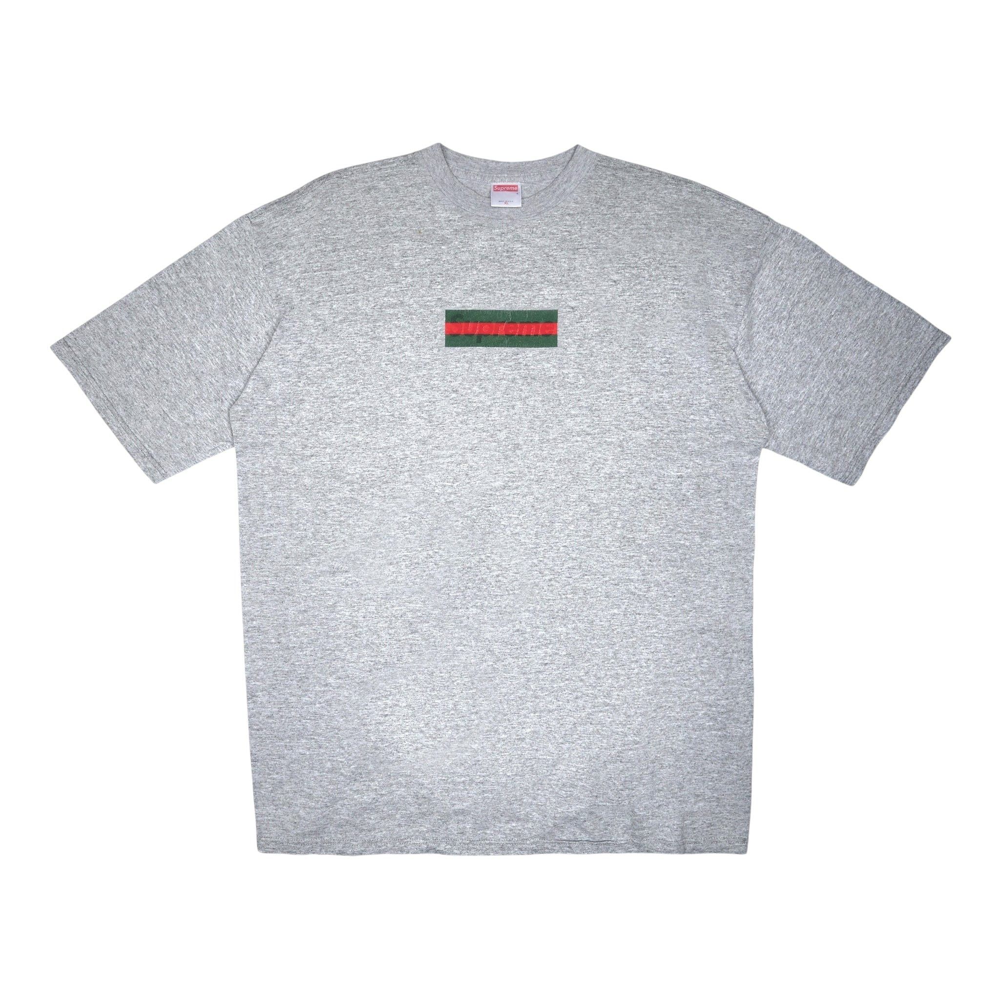 Gucci Style Box Logo Tee 181 Cement detail 2