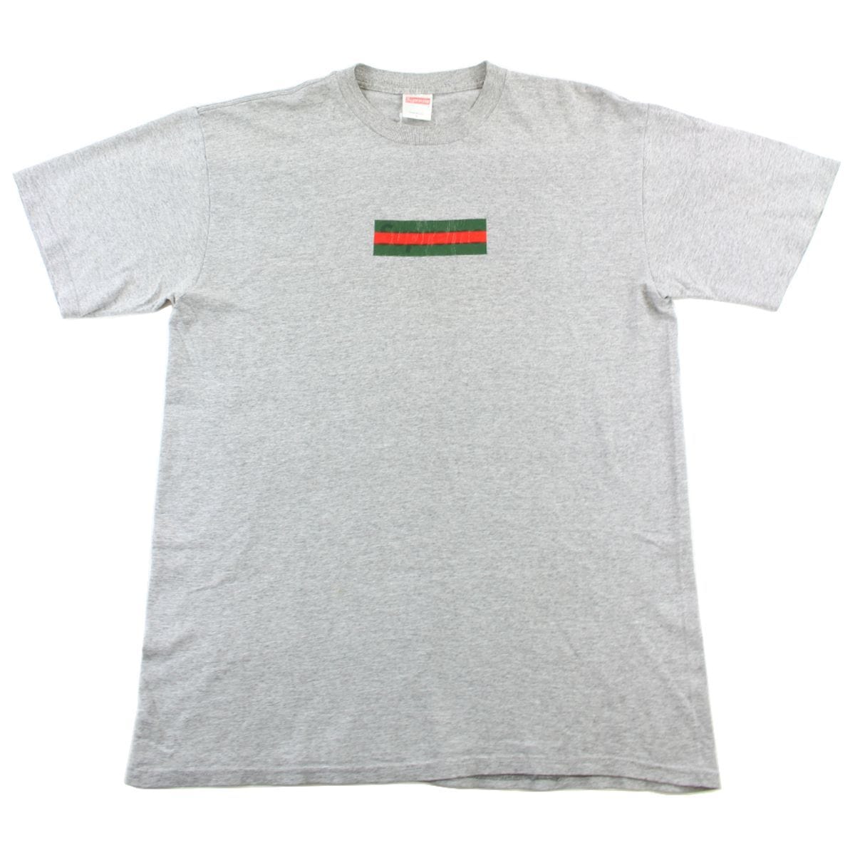 Gucci Style Box Logo Tee 181 Cement detail 4