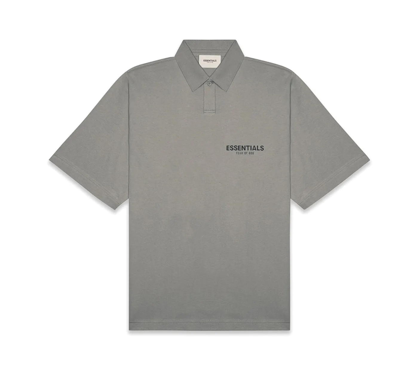 Essentials Style Rugby Polo 183 Cement detail 2
