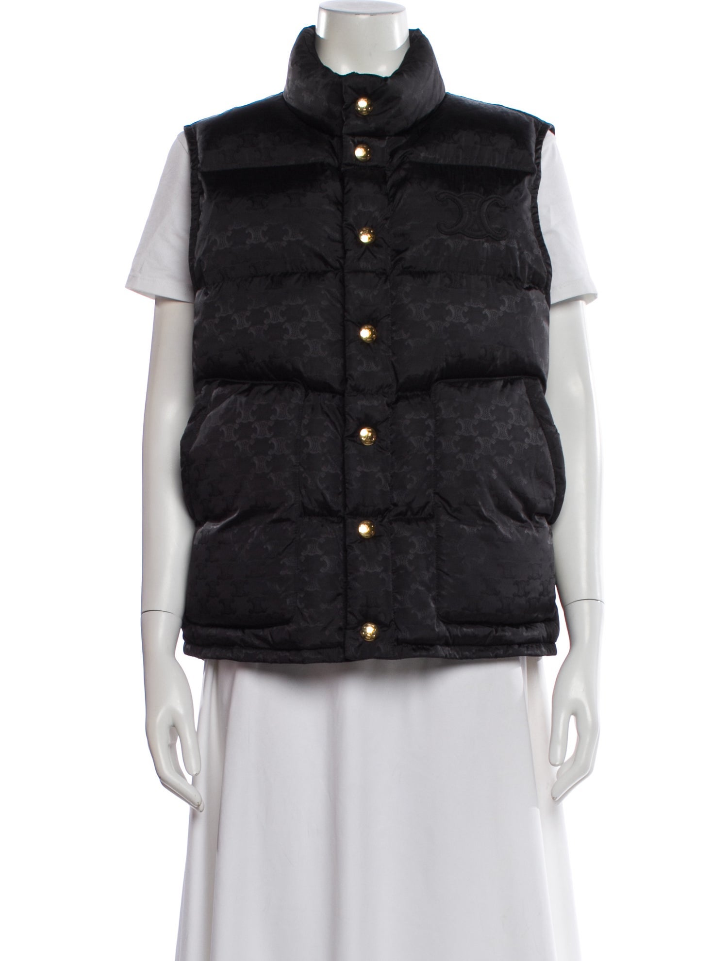 Celine Style Cargo Vest 185 Cement detail 3