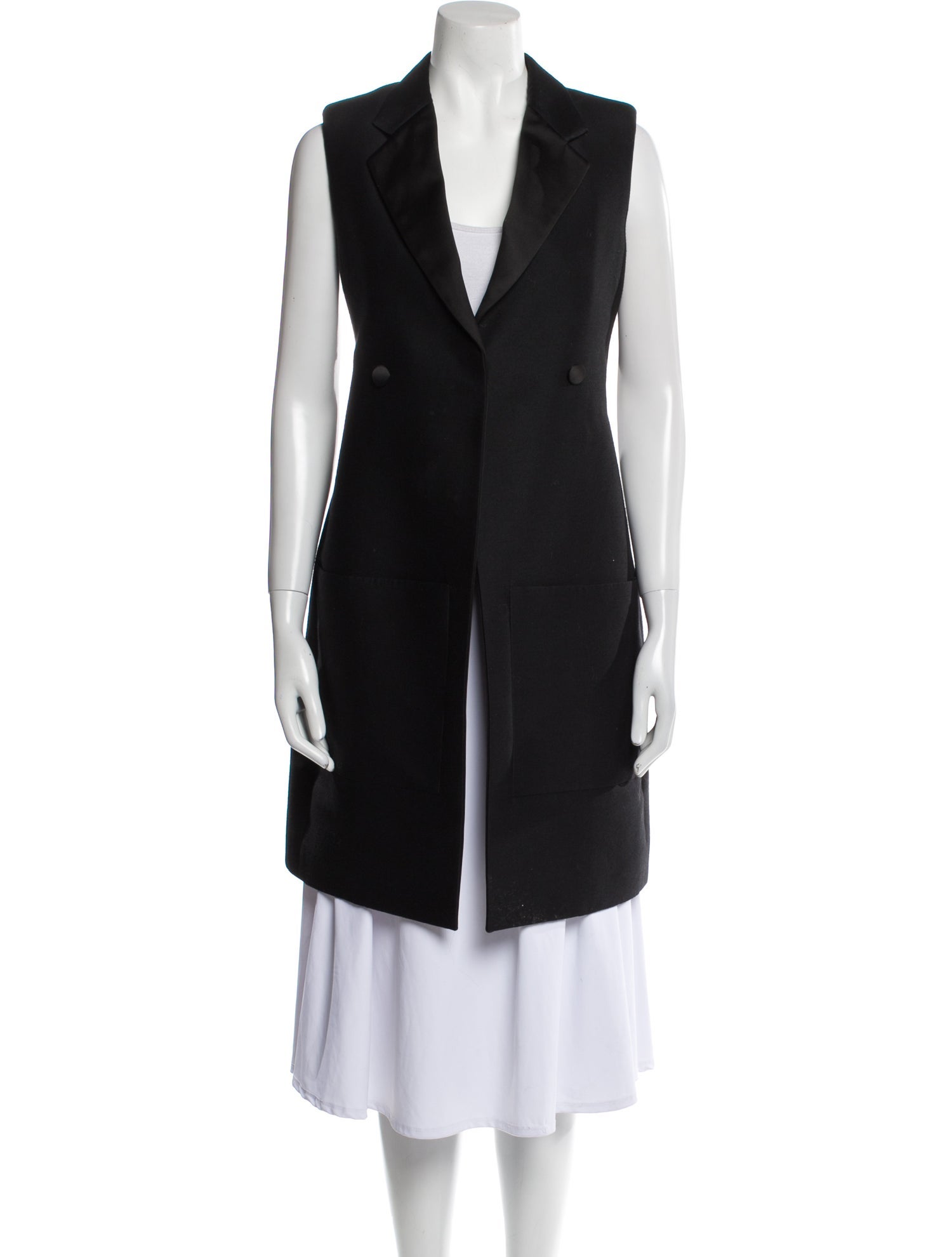 Celine Style Cargo Vest 185 Cement detail 4