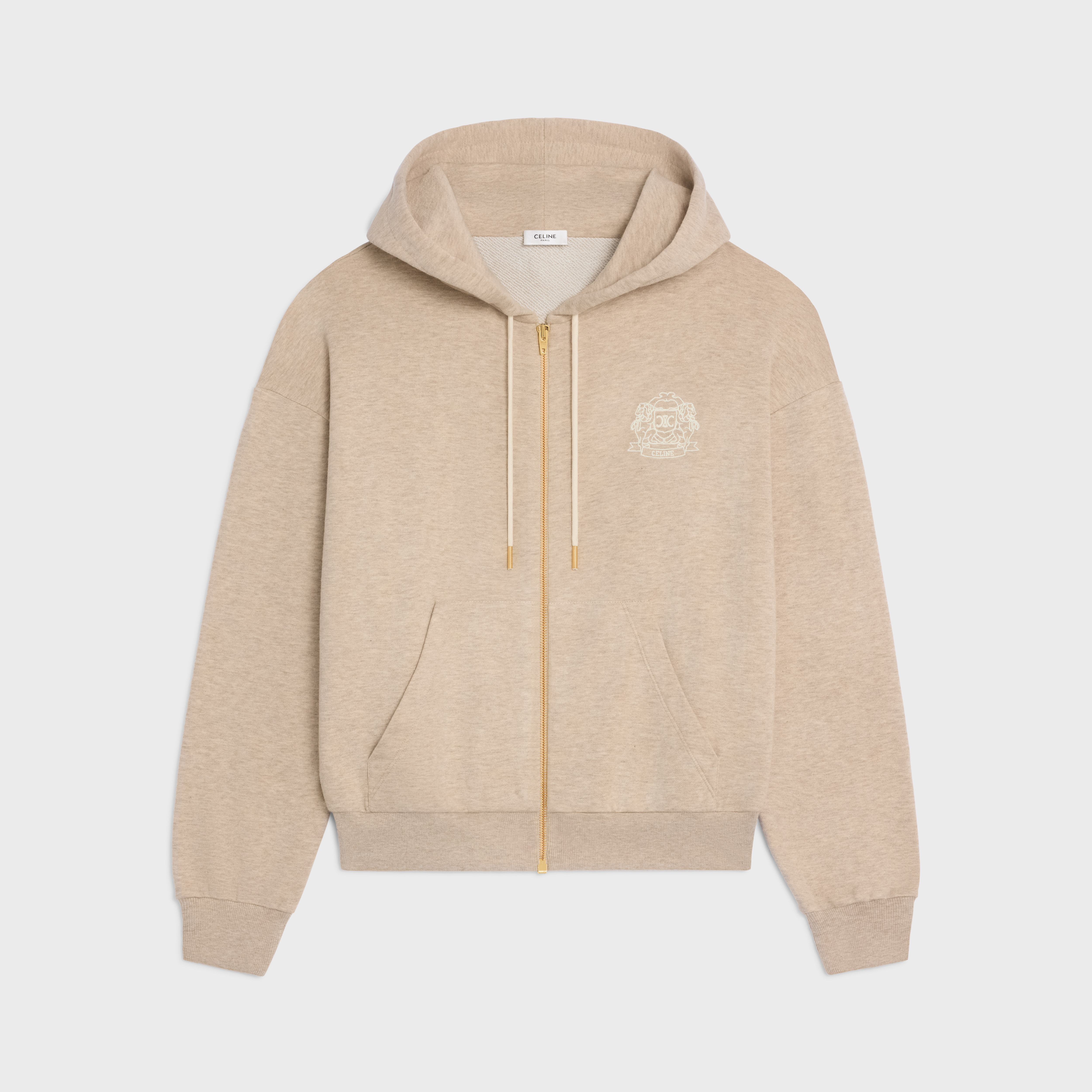 Celine Style Heavyweight Hoodie 186 Butter detail 3