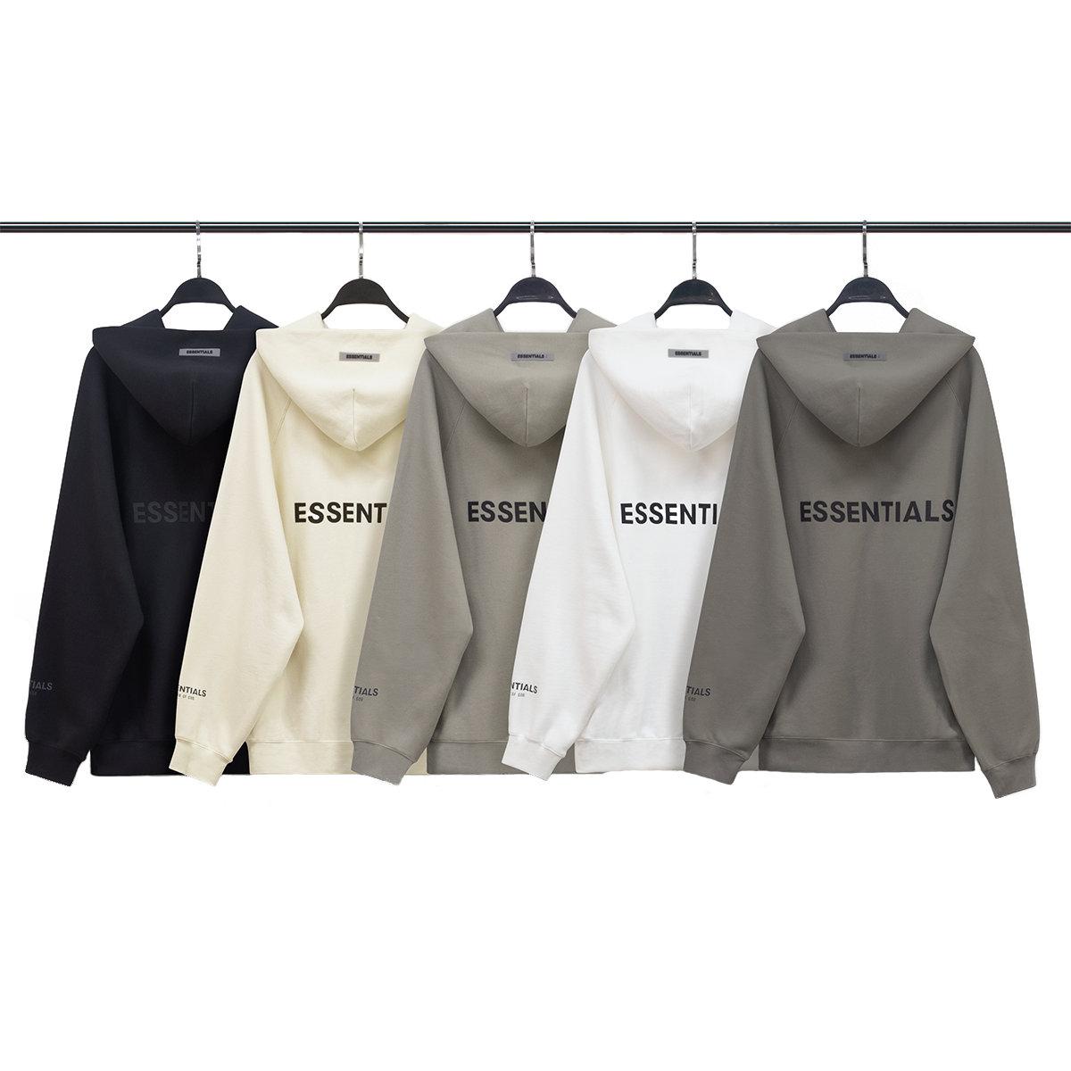 Essentials Style Zip Hoodie 188 Butter detail 3