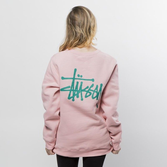 Stussy Style Crewneck Sweat 191 Dusty Rose detail 3