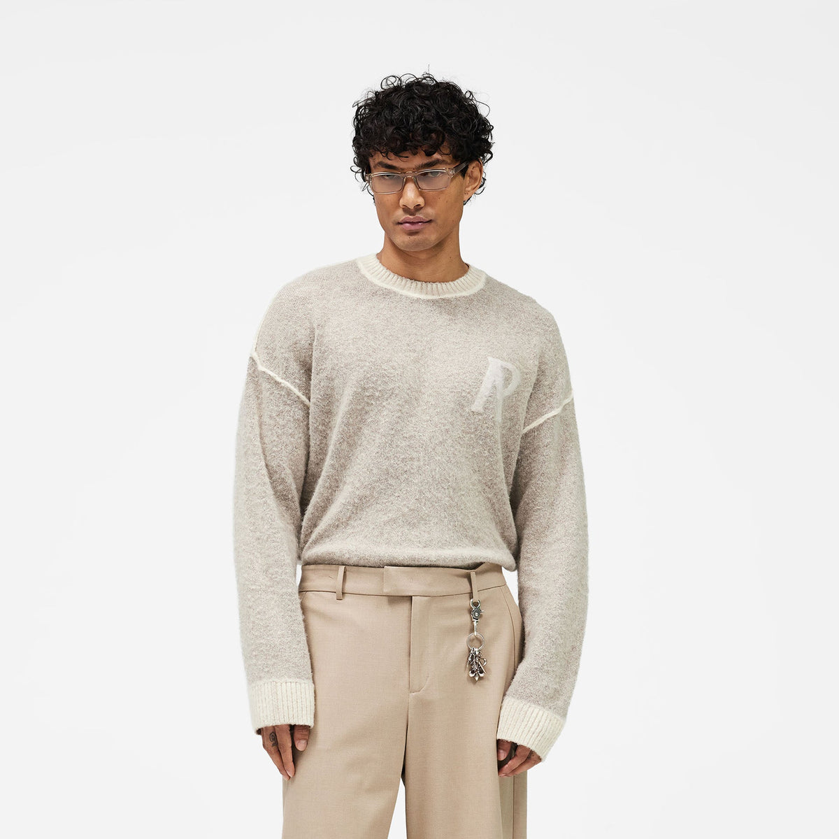 Represent Style Knit Sweater 194 Bone detail 4