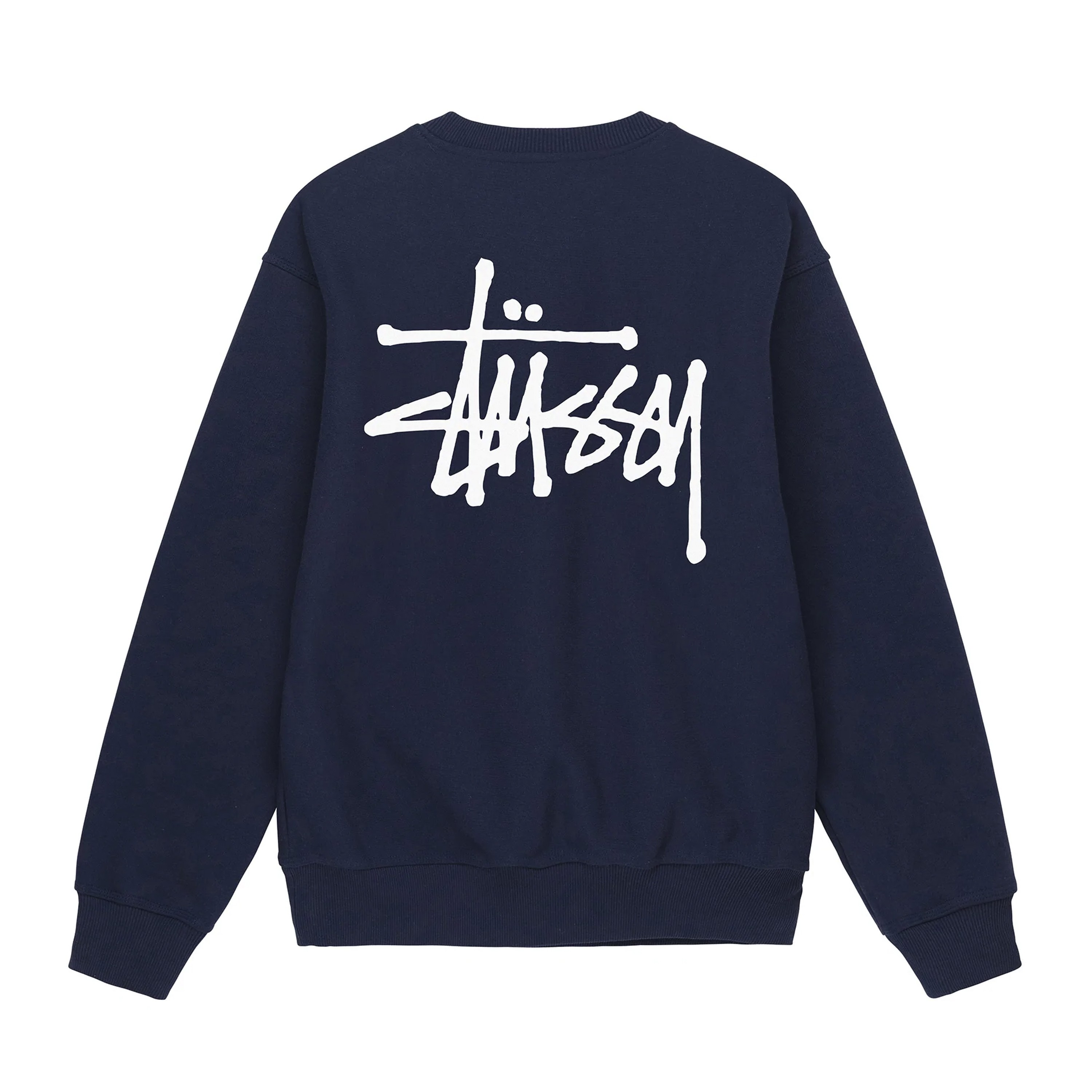 Stussy Style Crewneck Sweat 195 Navy detail 2