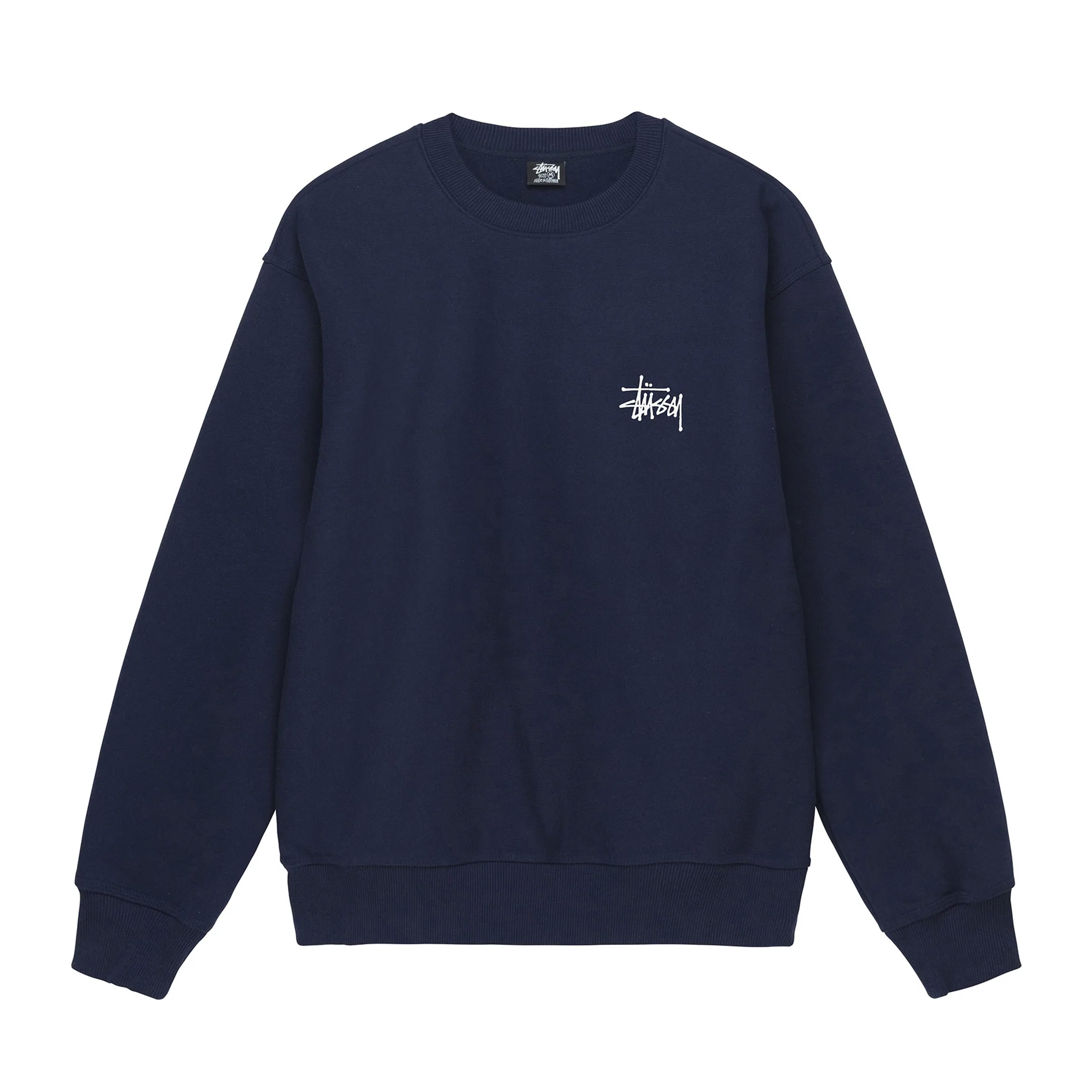 Stussy Style Crewneck Sweat 195 Navy detail 3