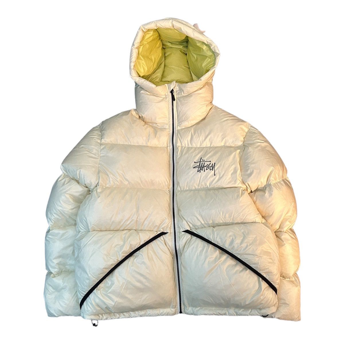 Stussy Style Puffer Jacket 197 Bone detail 3