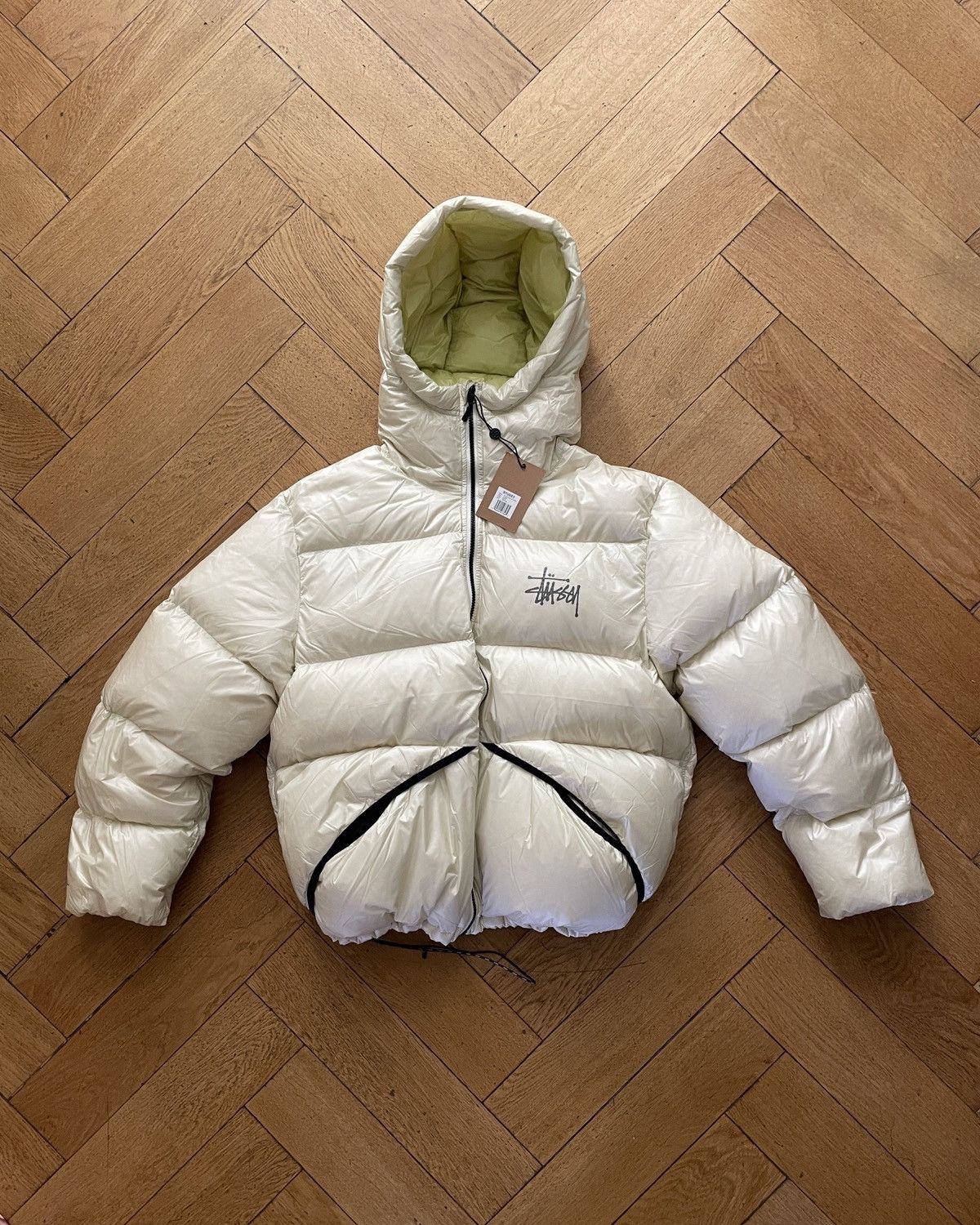 Stussy Style Puffer Jacket 197 Bone detail 4