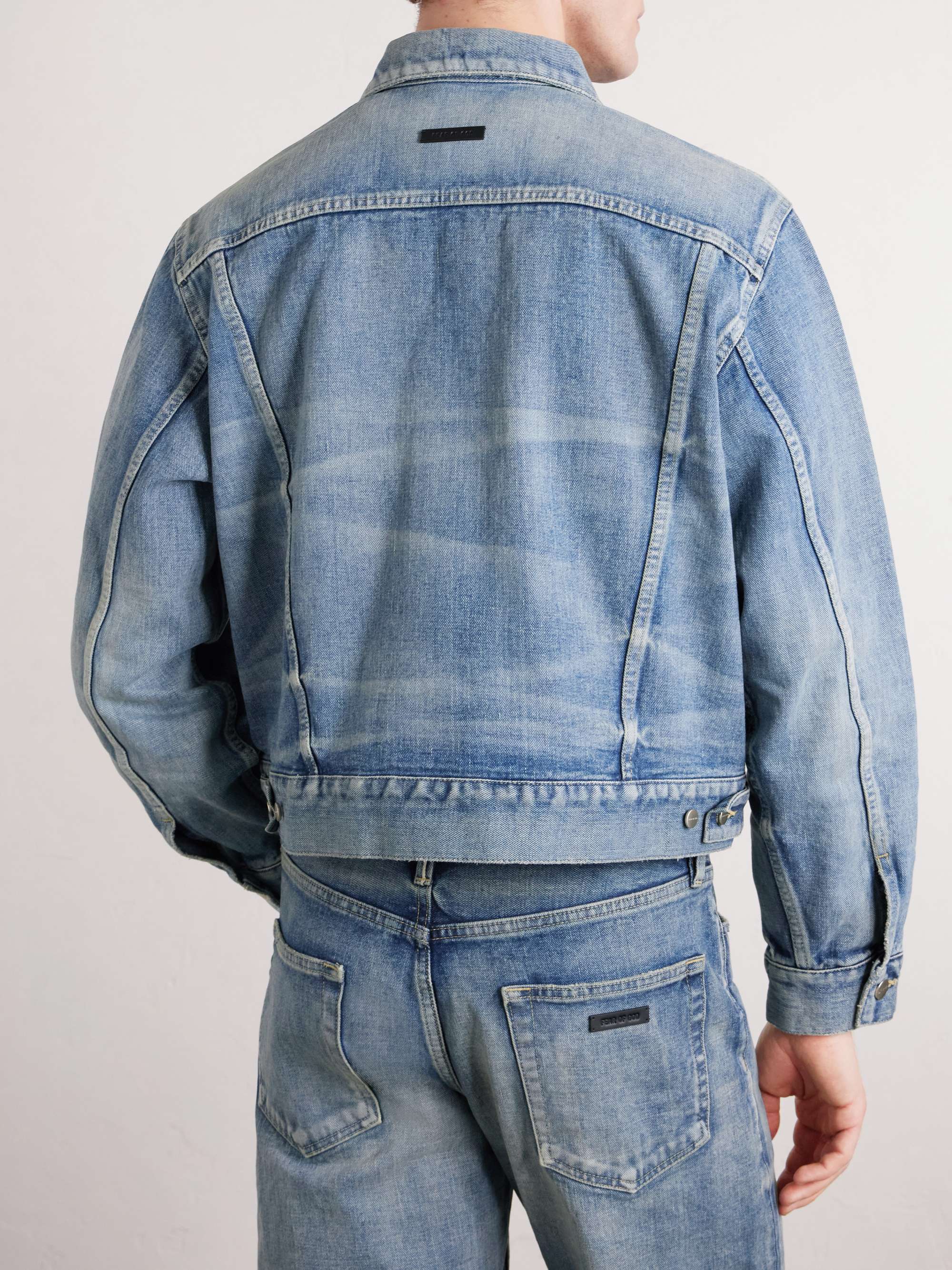 Fear of God Style Denim Trucker 198 Chocolate detail 4