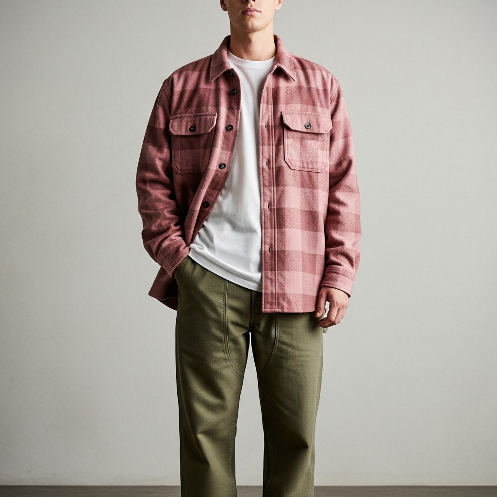 Chrome Hearts Style Overshirt 201 Dusty Rose detail 4