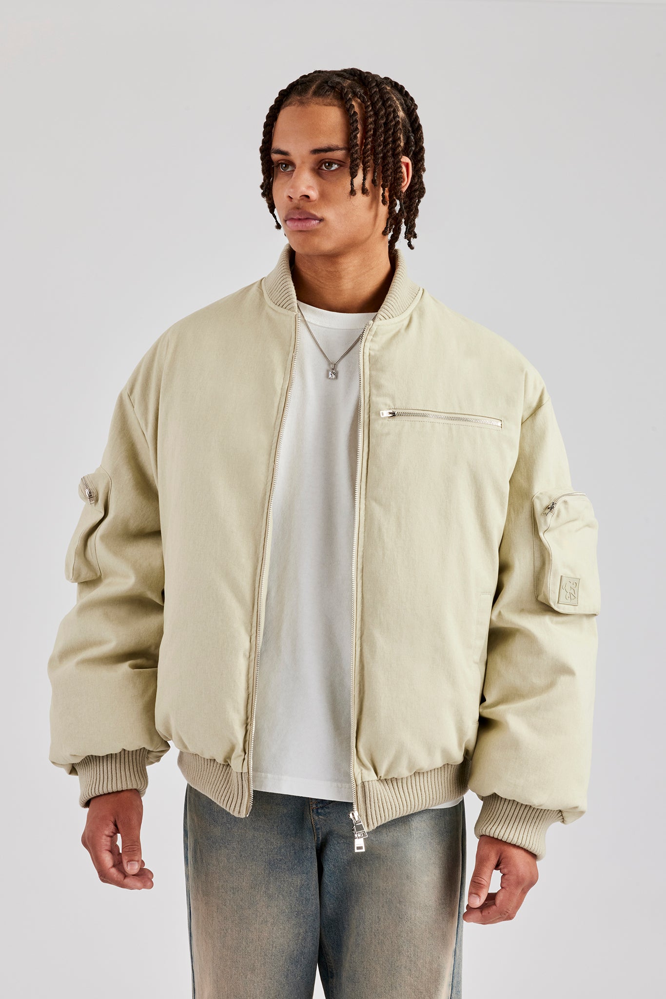 Off-White Style Bomber Jacket 205 Off White detail 4