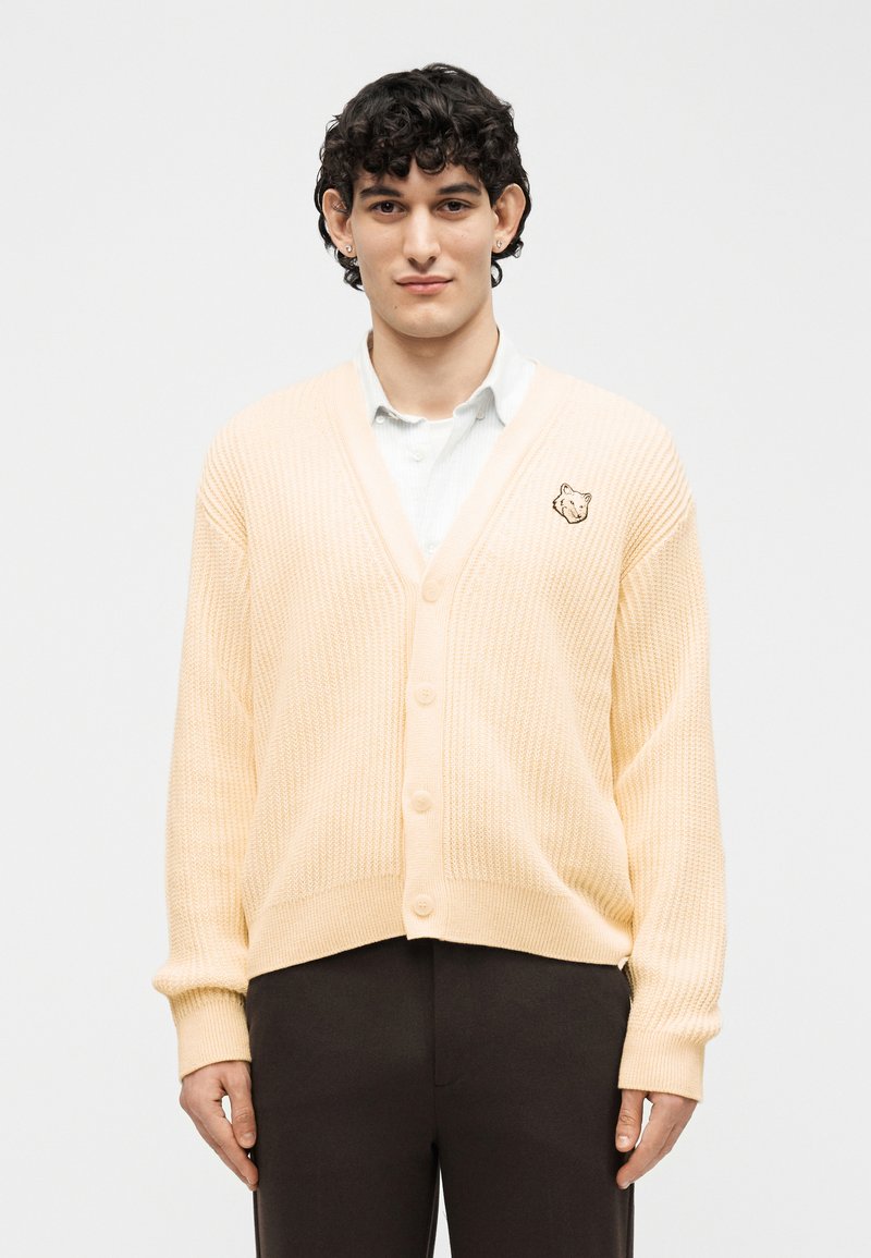 Aime Style Fox Head Cardigan Cream detail 2