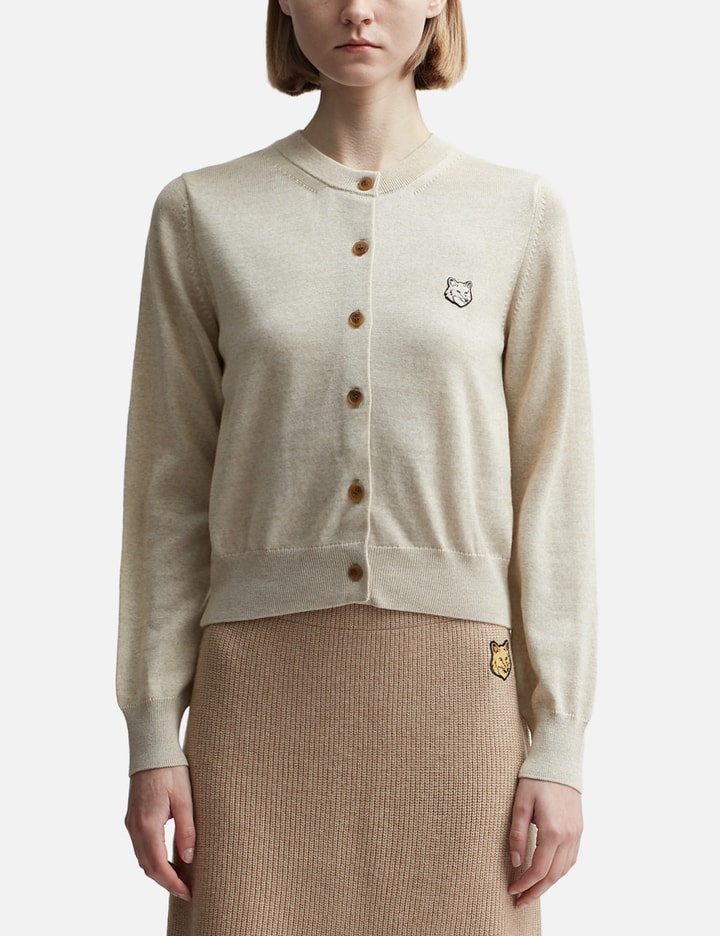 Aime Style Fox Head Cardigan Cream detail 3