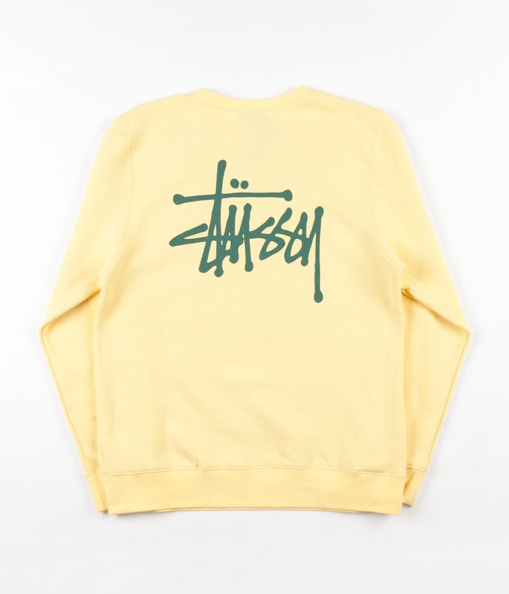 Stussy Style Crewneck Sweat 215 Butter detail 3