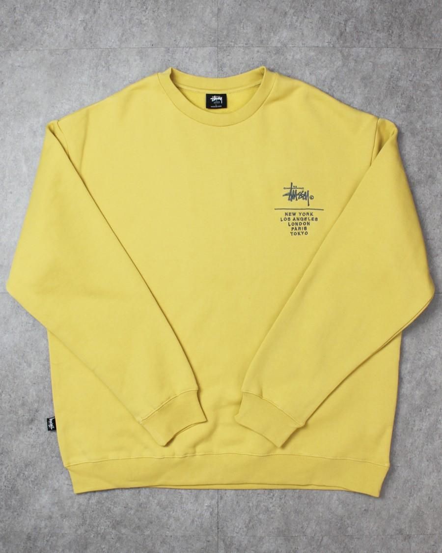 Stussy Style Crewneck Sweat 215 Butter detail 4