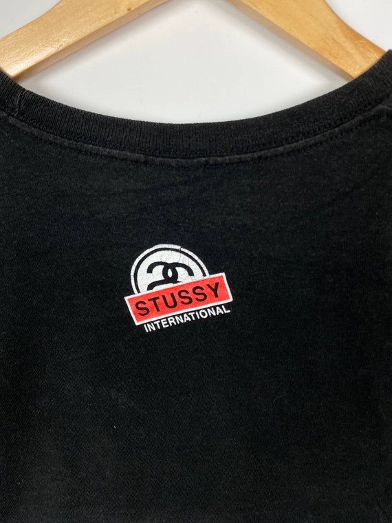 Stussy Style Box Logo Tee 216 Charcoal detail 3