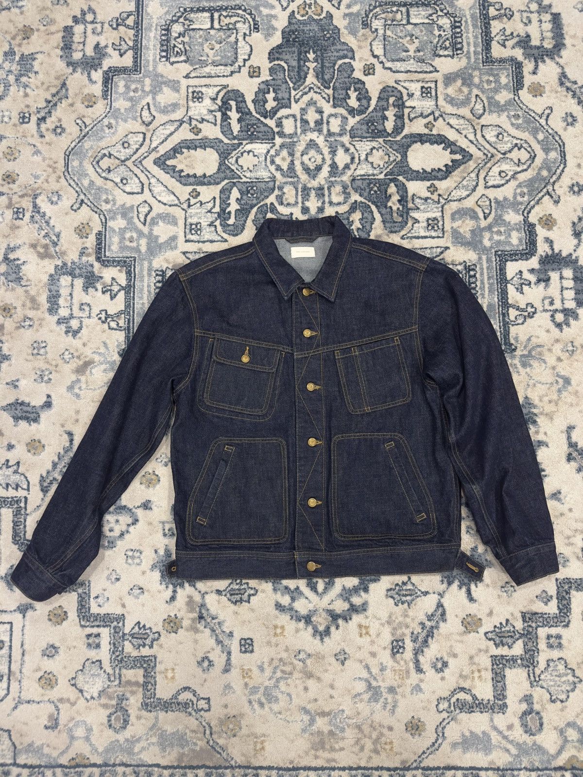 ALD Style Denim Trucker 219 Stone detail 4