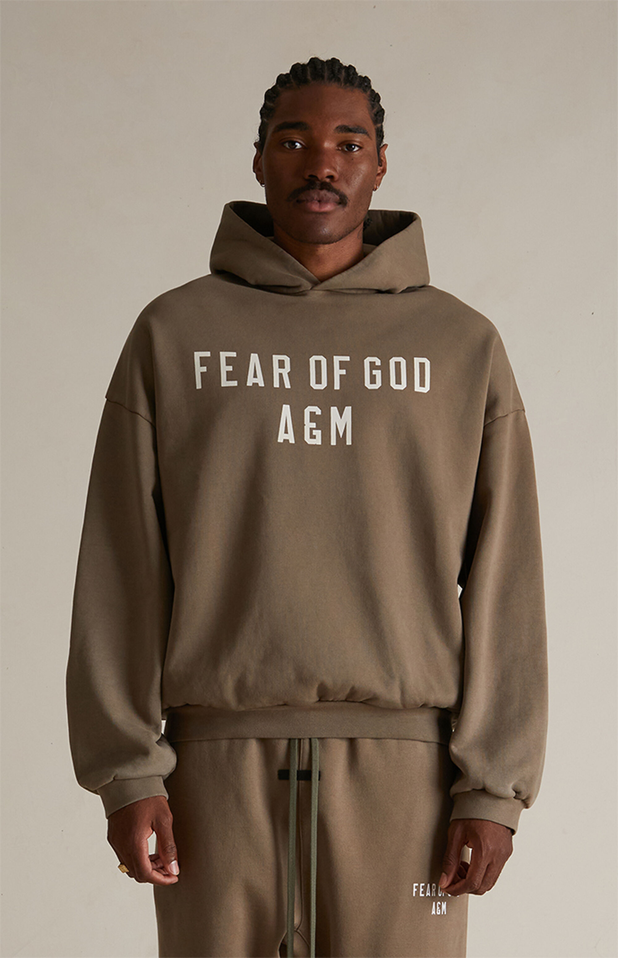 Fear of God Style Heavyweight Hoodie 221 Dusty Rose detail 3