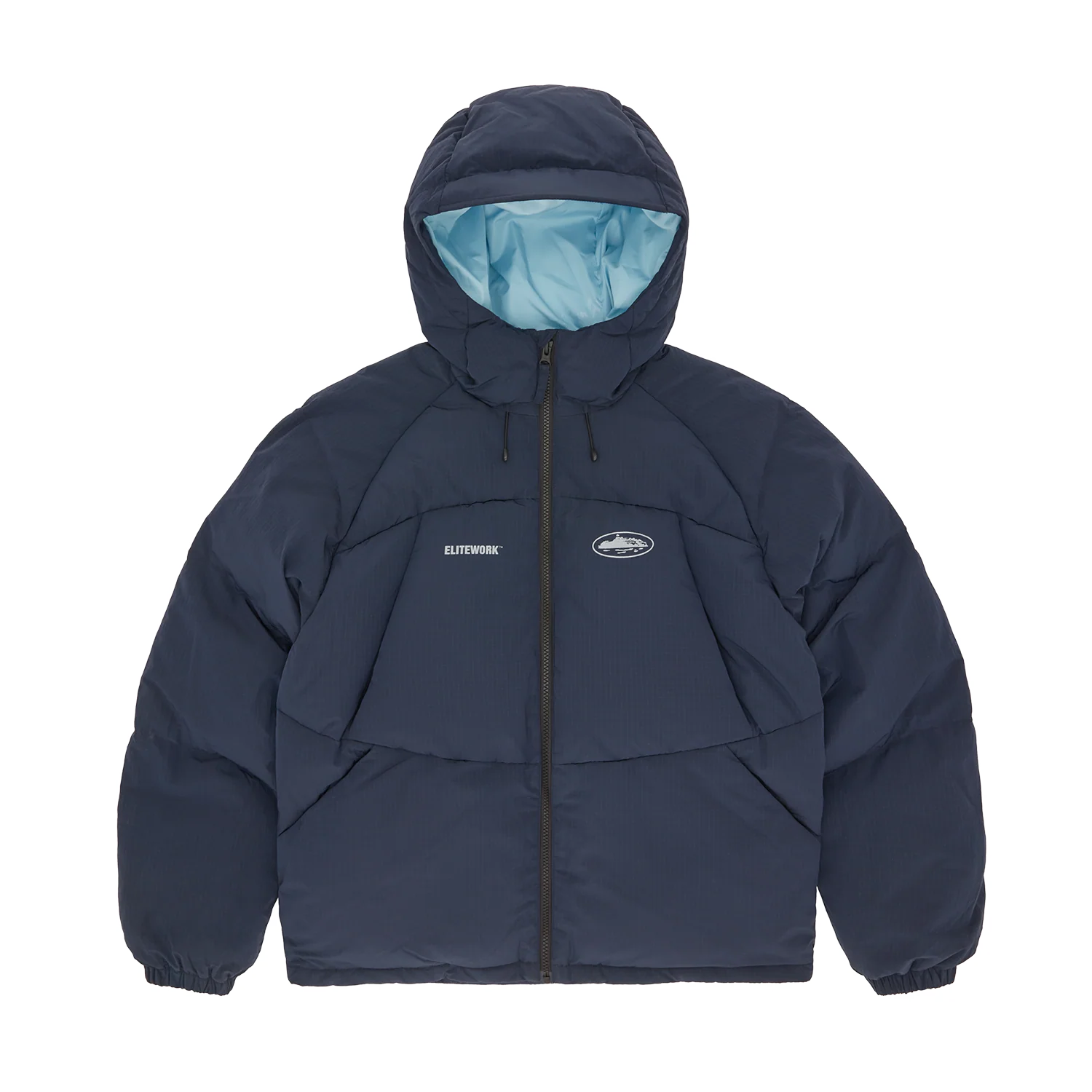 Corteiz Style Windbreaker 225 Navy detail 3