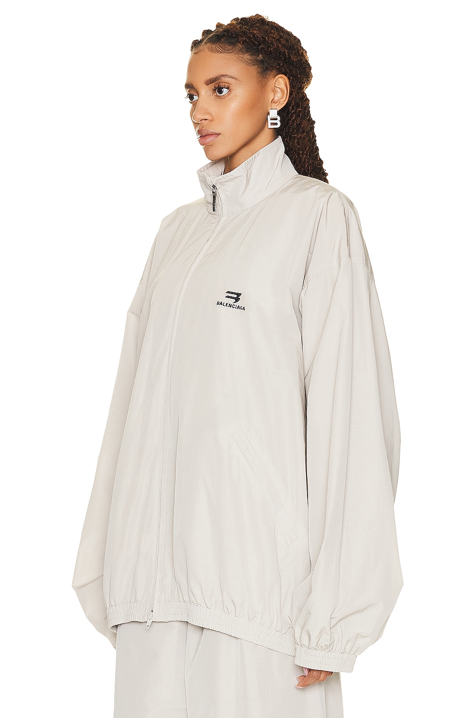 Balenciaga Style Track Jacket 236 Cement detail 3