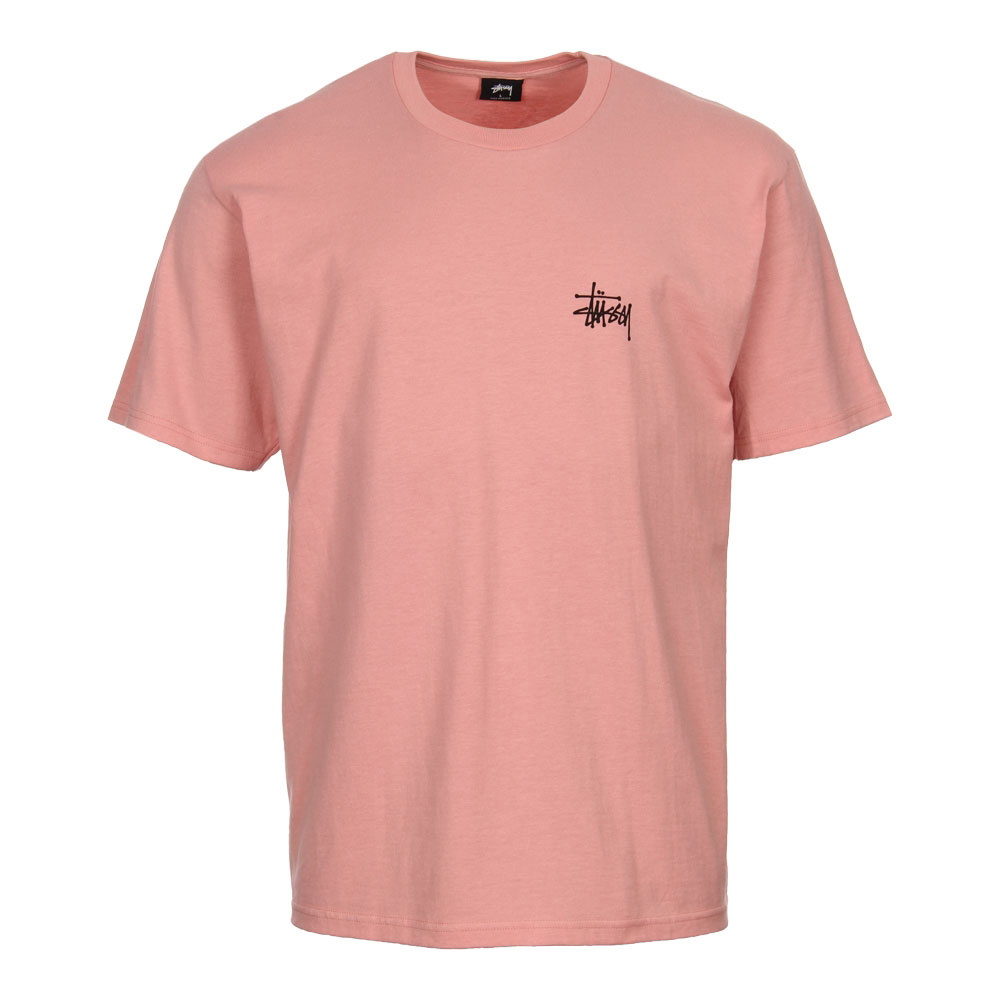 Stussy Style Logo Tee 237 Dusty Rose detail 3