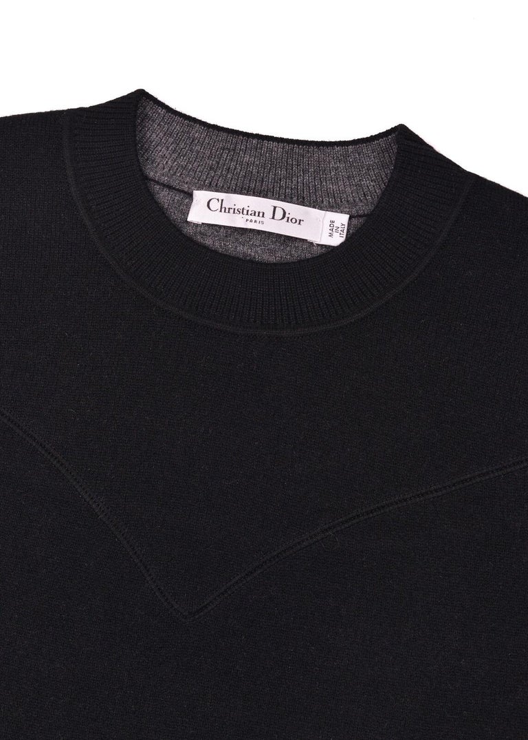 Dior Style Cashmere Crewneck 239 Cement detail 2