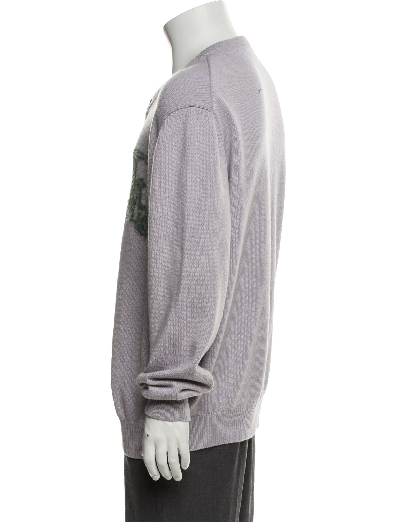 Dior Style Cashmere Crewneck 239 Cement detail 4