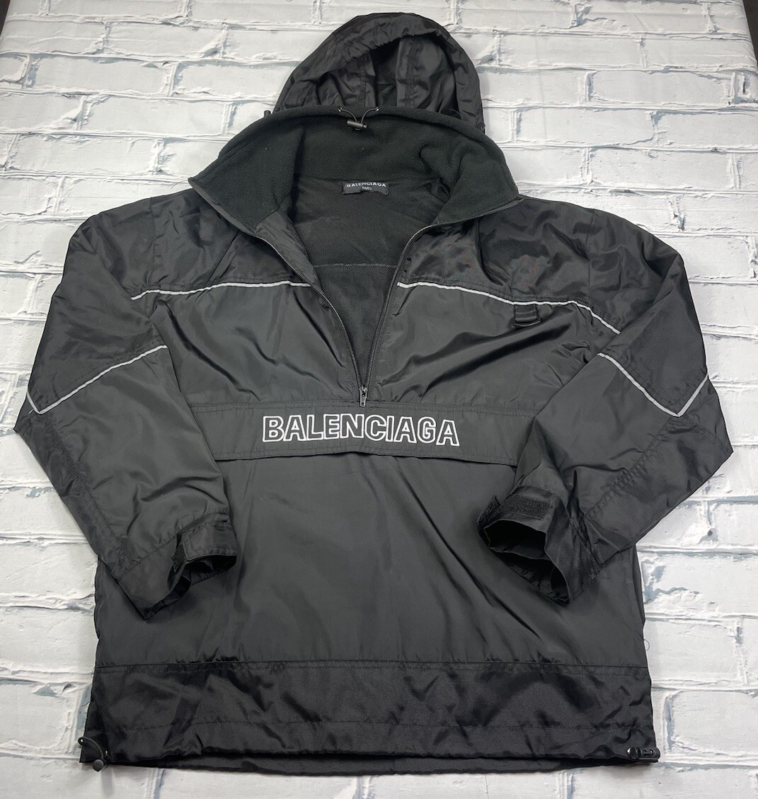 Balenciaga Style Fleece 1/4 Zip 240 Dusty Rose detail 3