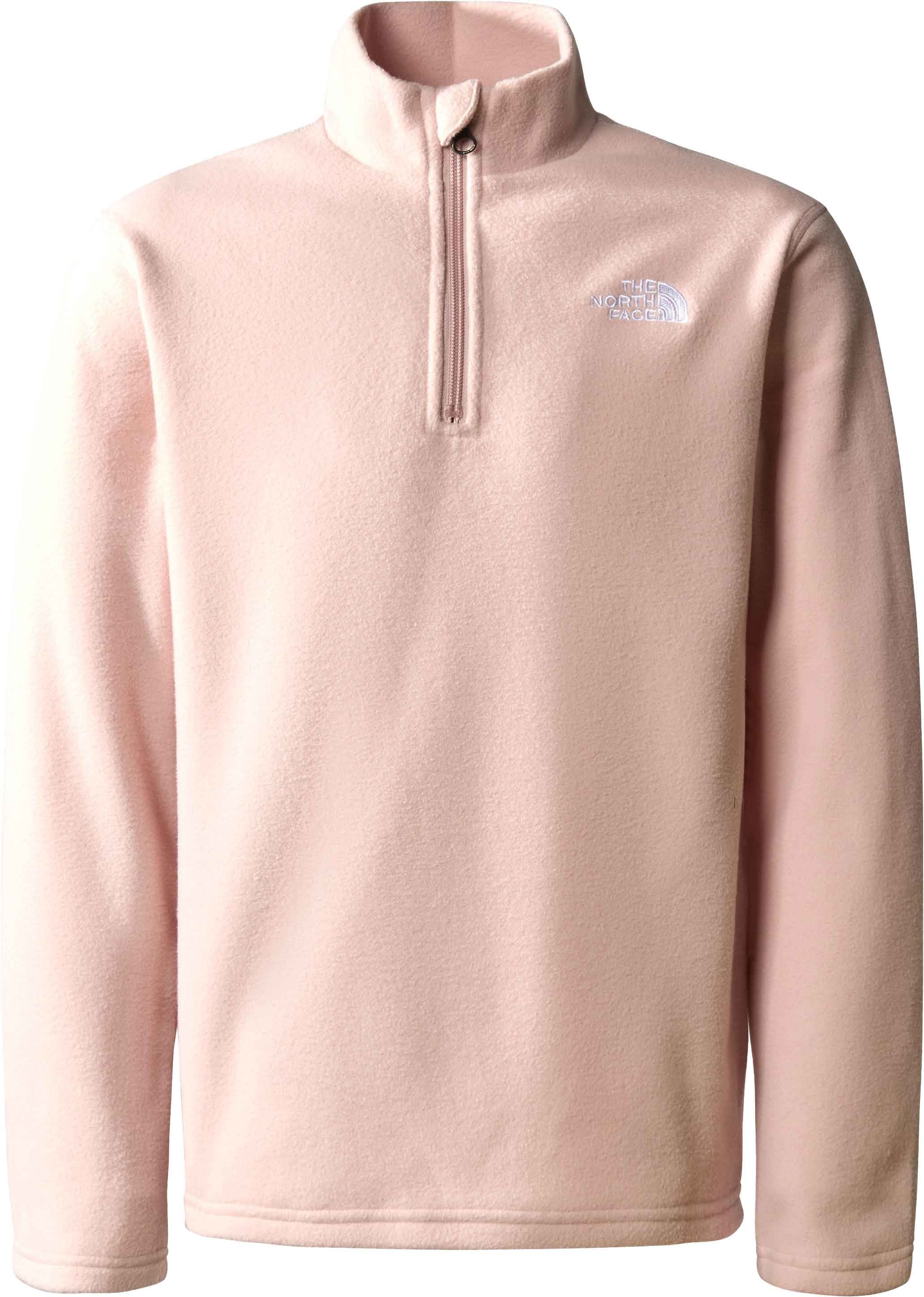 Balenciaga Style Fleece 1/4 Zip 240 Dusty Rose detail 4