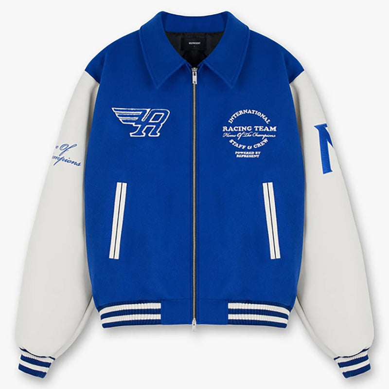 Represent Style Racing Jacket 242 Off White detail 2