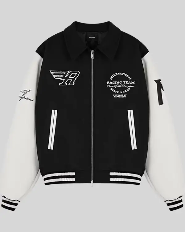Represent Style Racing Jacket 242 Off White detail 3