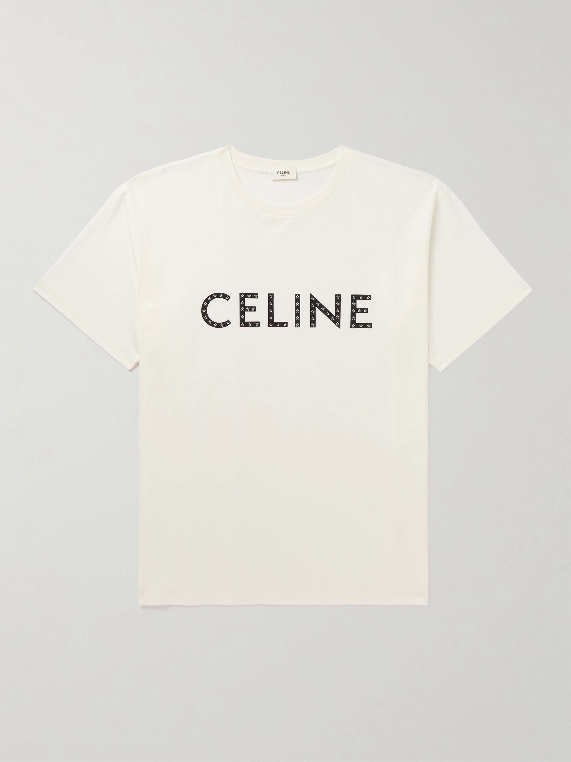 Celine Style Box Logo Tee 243 Off White detail 2