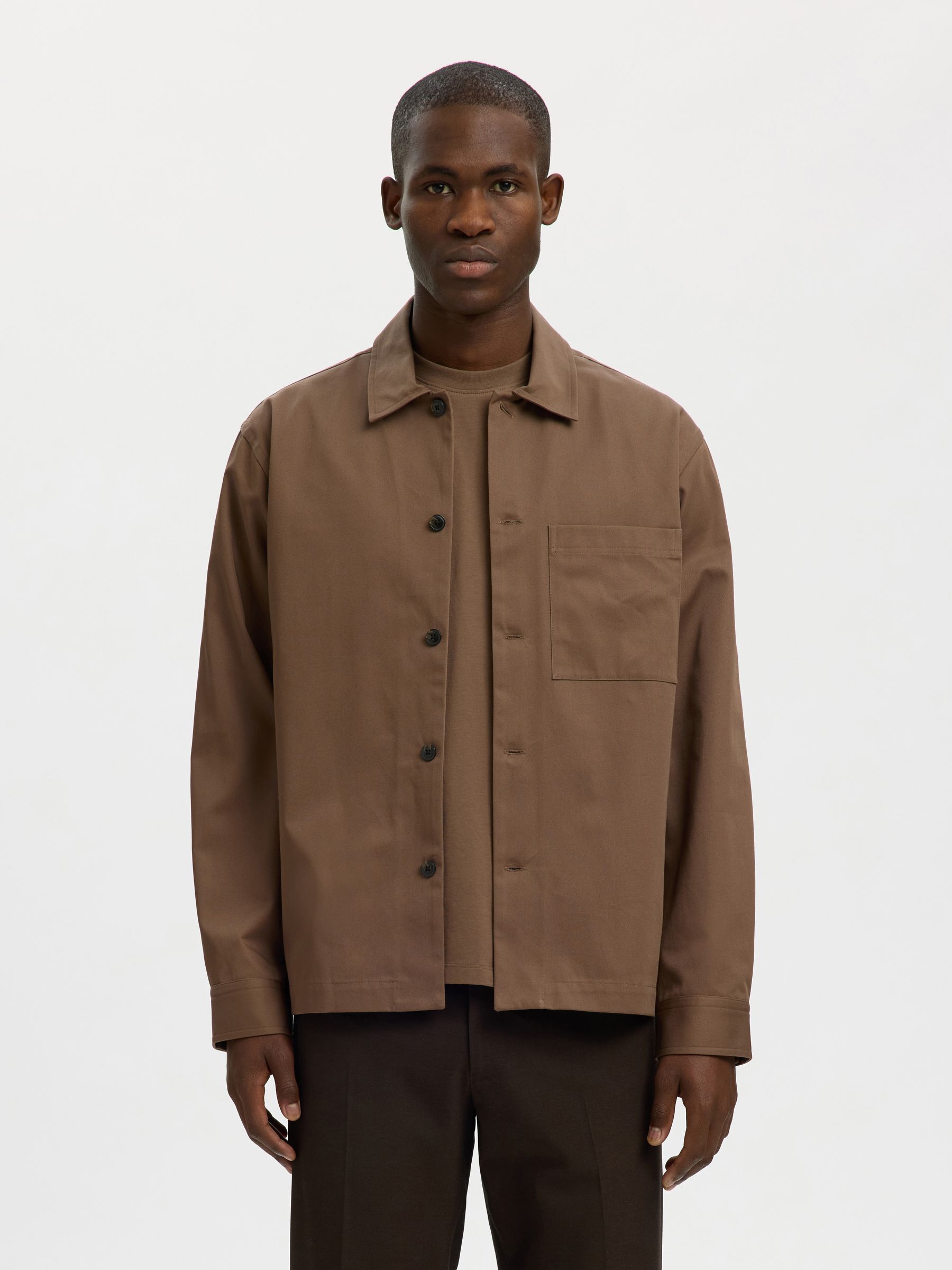 ALD Style Overshirt 246 Chocolate detail 3