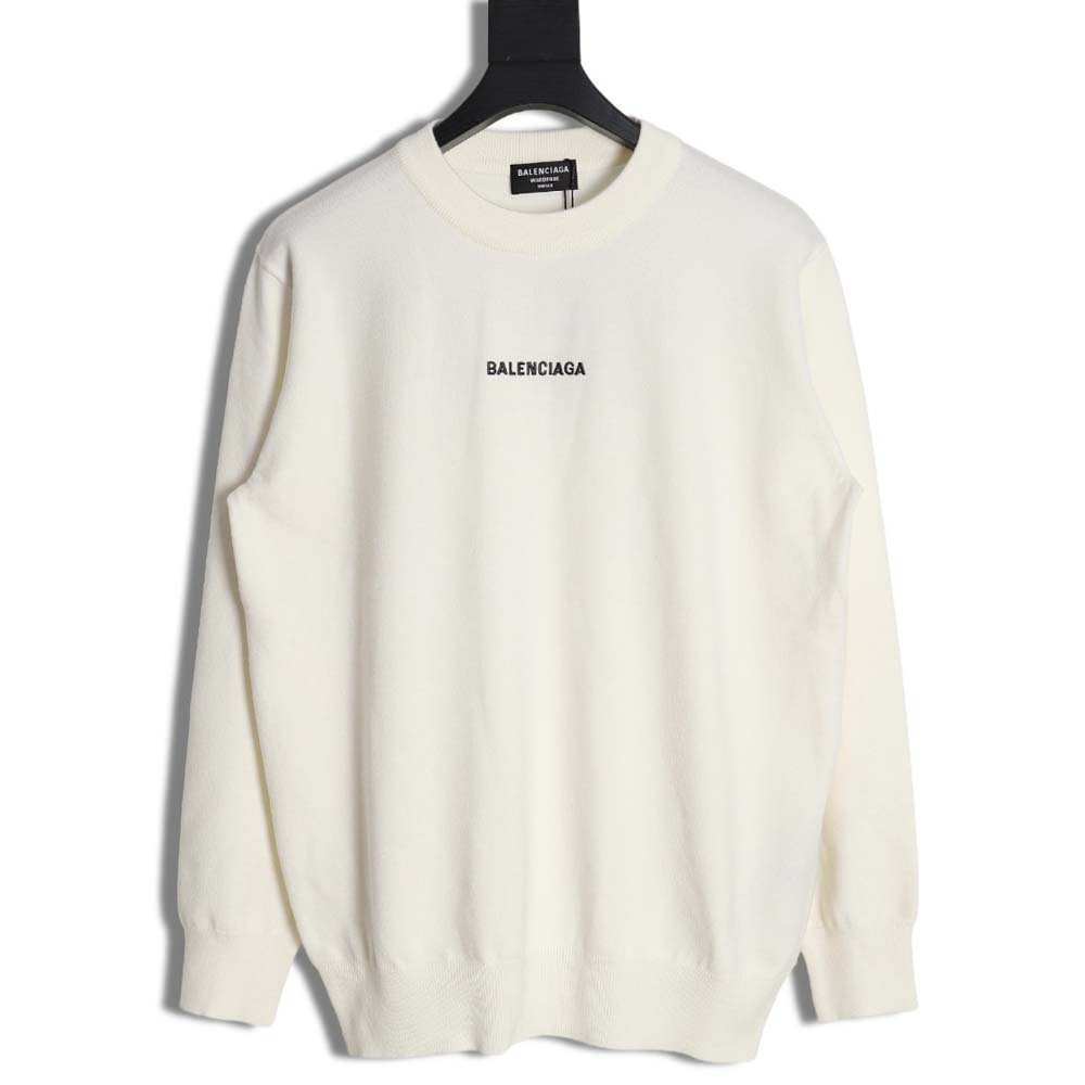 Balenciaga Style Crewneck Sweat 249 Off White detail 3