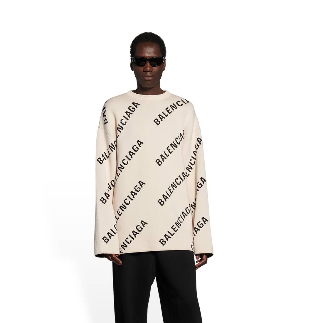 Balenciaga Style Crewneck Sweat 249 Off White detail 4