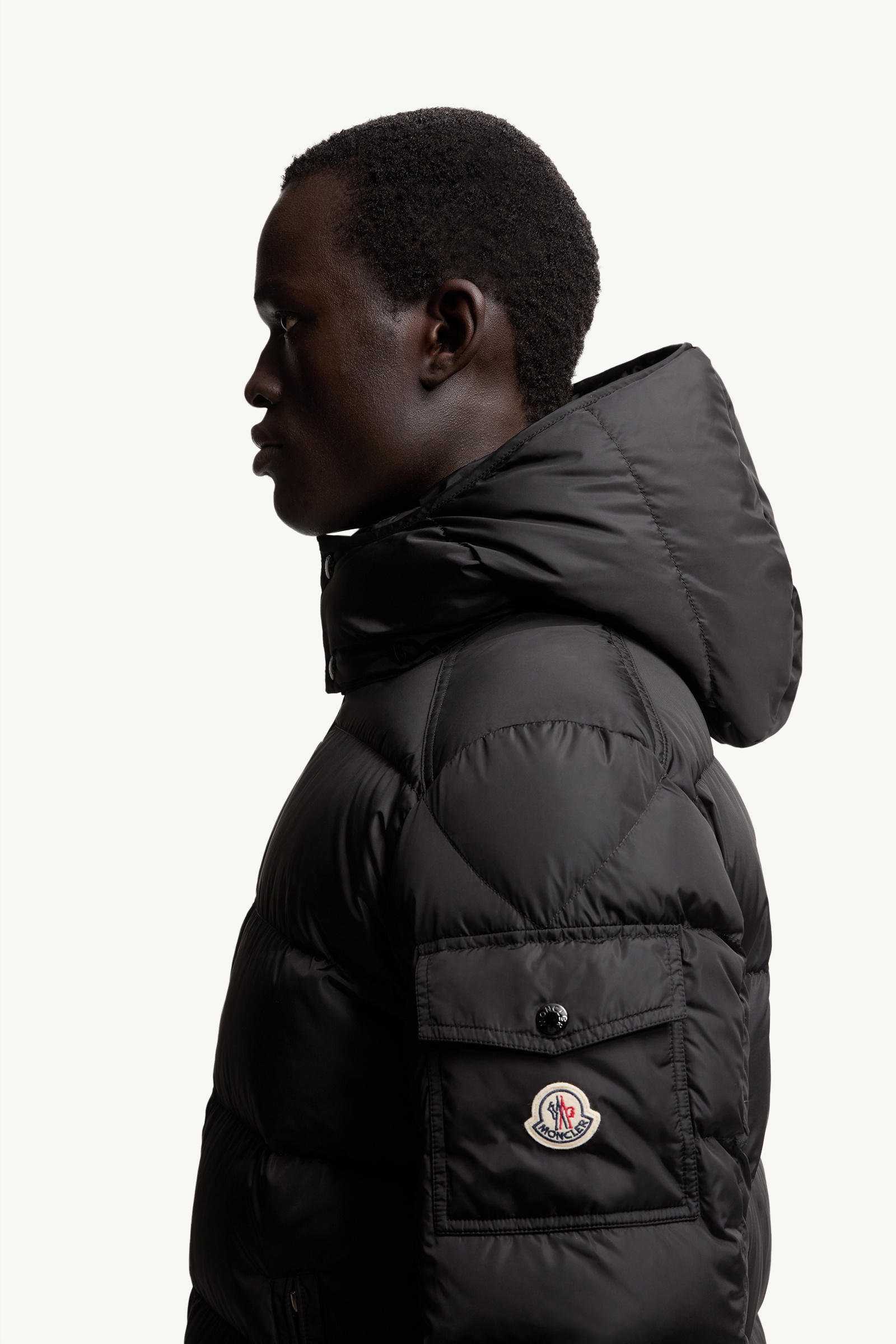 Moncler Style Maya Down Jacket Black detail 2