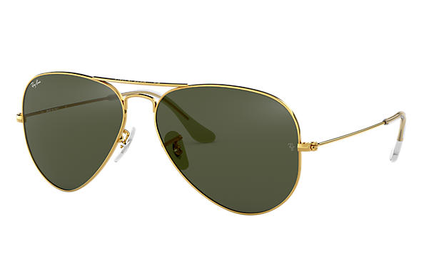 Ray-Ban Style Aviator Classic Gold / G-15 detail 2