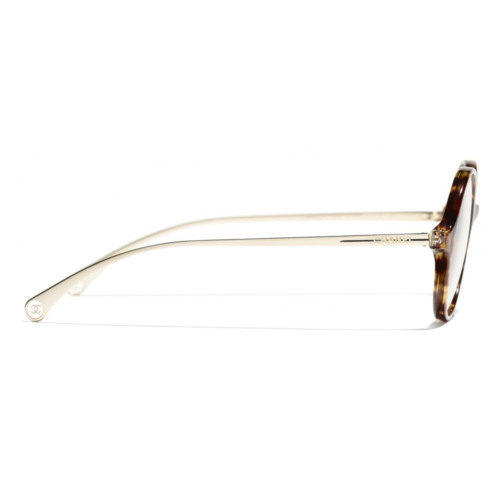Chanel Style Clubmaster Round 27 Tortoise detail 4