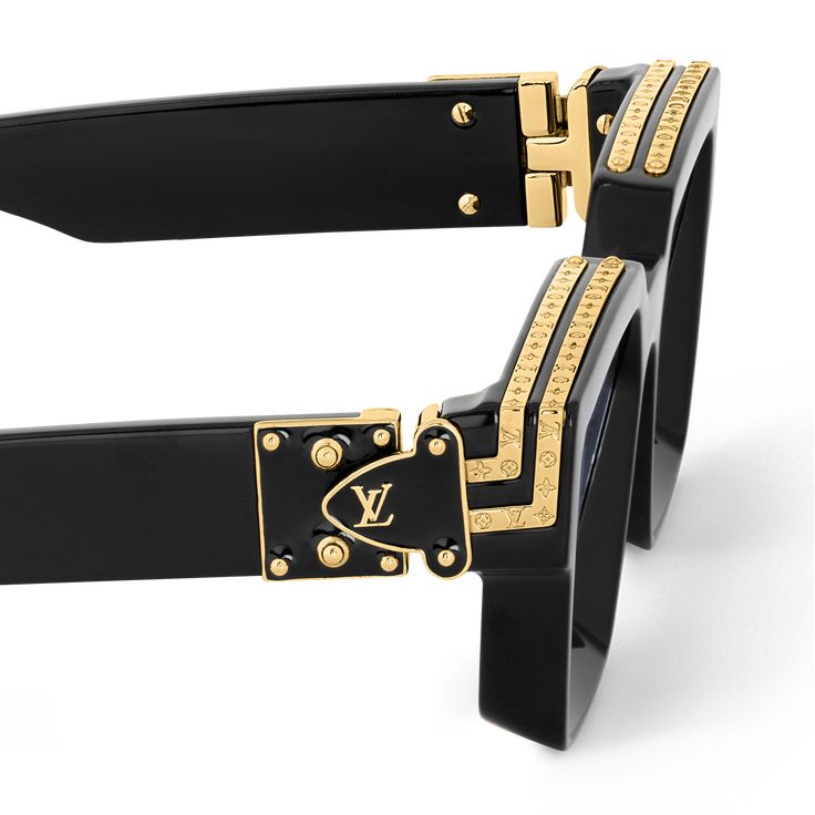 LV Style Millionaires Frame 30 Black / Gold detail 2