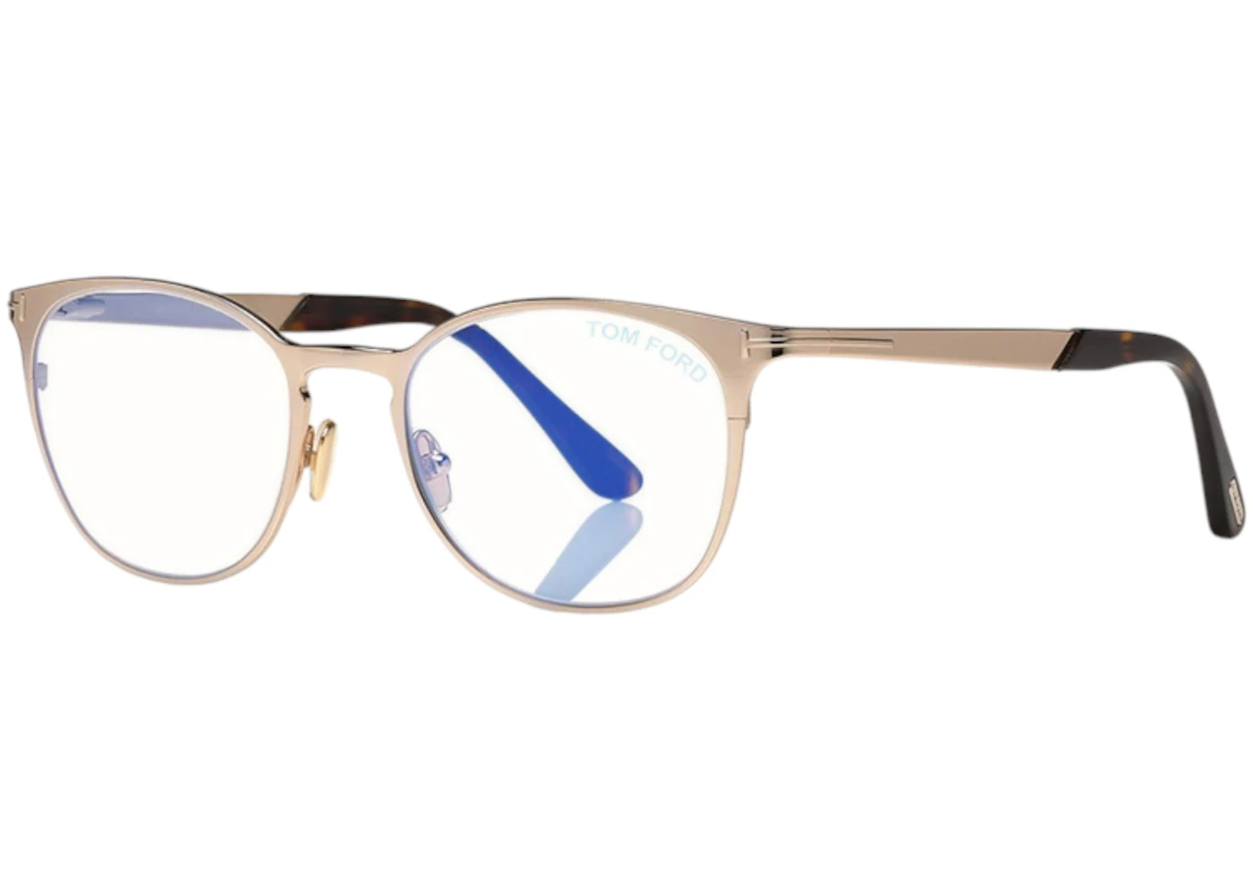 Tom Ford Style Round Metal 31 Rose Gold detail 2